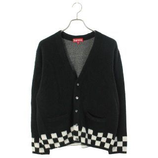 シュプリーム(Supreme)のシュプリーム 21SS Brushed Checkerboard Cardigan チェッカー柄モヘアカーディガン メンズ S(カーディガン)