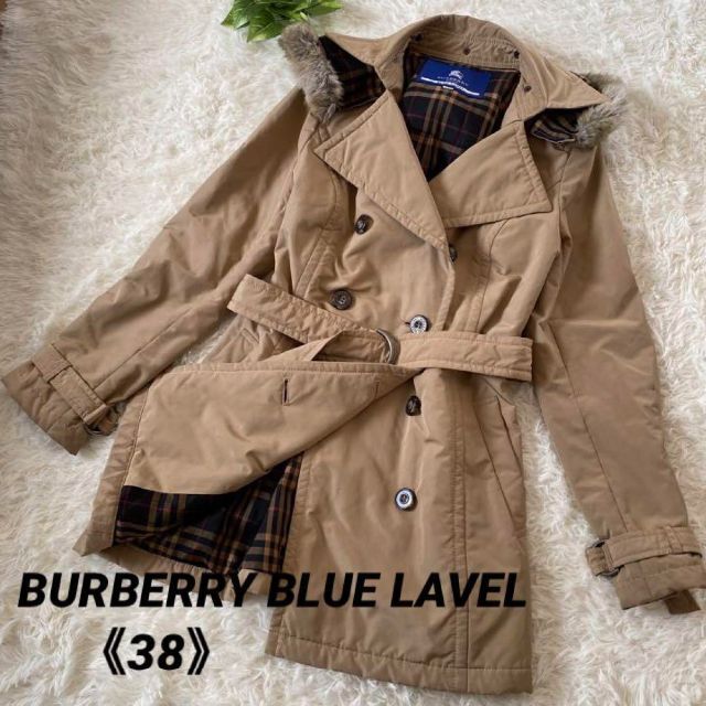 BURBERRY BLUE LABEL - バーバリーブルーレーベル ダッフル モッズコート ノバチェック サイズ38の通販 by ひさ