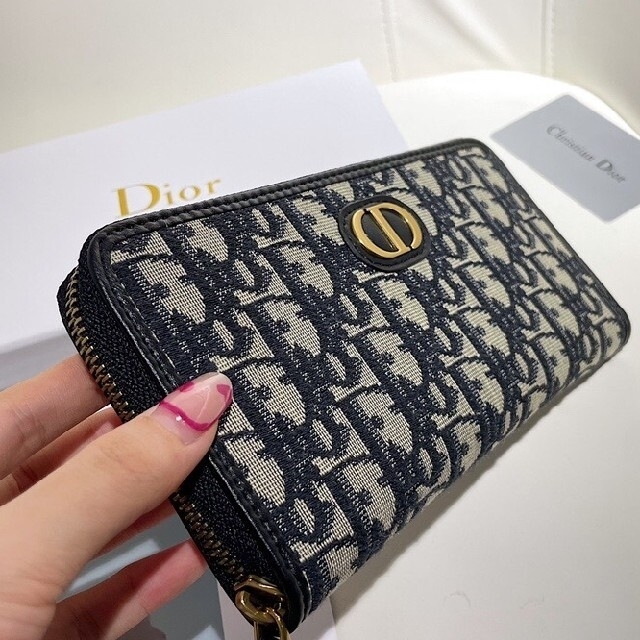 長財布 ディオール DIOR カーキ 日本未発売 新品-