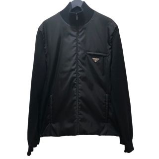 プラダ(PRADA)のプラダ PRADA RE-NYRON ナイロンニットジャケット ナイロ【中古】(ナイロンジャケット)