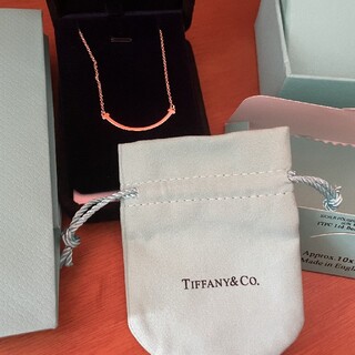 Tiffany & Co. - 【美品】TIFFANY&Co ティファニー AU750 Tスマイル ネックレス