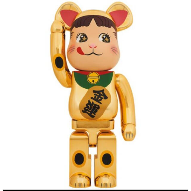 BE＠RBRICK 招き猫 ペコちゃん 金運 金メッキ 1000% 不二家