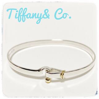 Tiffany & Co. - 希少！Tiffanyティファニー✨バングルブレスレットフックアイシルバー18KG