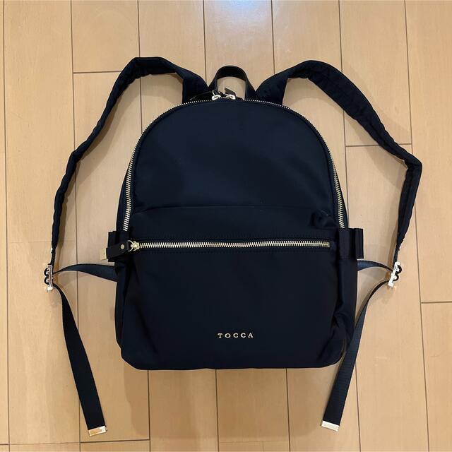 ブラック系サイズトッカSIDE RIBBON BACKPACK リュックサック