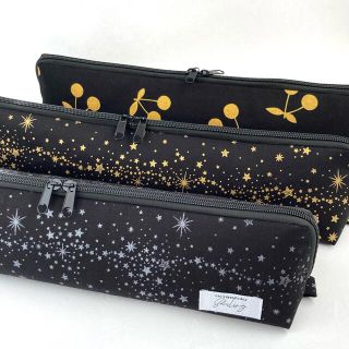 38cm【スターシルバーラメ】カールアイロン専用耐熱ポーチ
