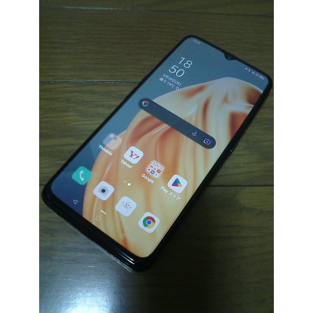 OPPO Reno3A ブラック ワイモバイル版 楽天SIM確認済み