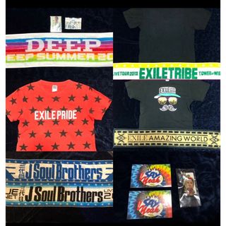 サンダイメジェイソウルブラザーズ(三代目 J Soul Brothers)のEXILETRIBE LDH Tシャツ3枚/タオル5枚セット売り(ミュージシャン)