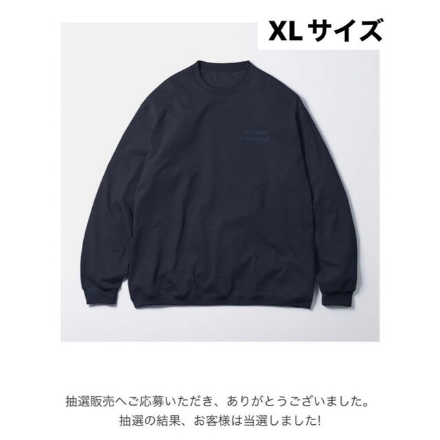 ENNOY エンノイ LONG SLEEVE HEM RIB TEE ネイビー