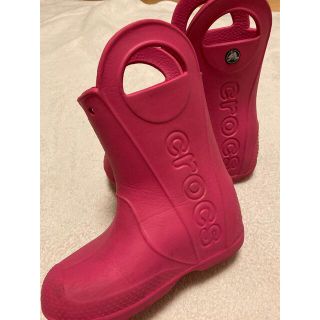 クロックス(crocs)のクロックス　子供用レインブーツ crocs キッズ 長靴15cm-17cm　軽量(長靴/レインシューズ)