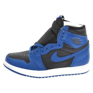 ナイキ(NIKE)のNIKE ナイキ AIR JORDAN 1 RETRO HIGH OG DARK MARINA BLUE エアジョーダンレトロハイ ダークマリーナブルー ハイカットスニーカー ブラック/ブルー 555088-404(スニーカー)