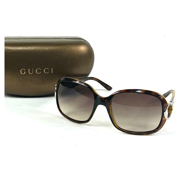 Gucci - グッチ バンブー サングラス 鼈甲調 ブラウンレンズ GUCCIの