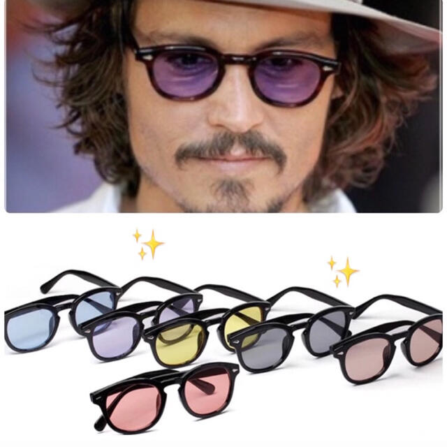 お洒落な人は使ってる‼️ボストン型カラーサングラス ⭐︎ 大人気 トレンド メンズのファッション小物(サングラス/メガネ)の商品写真