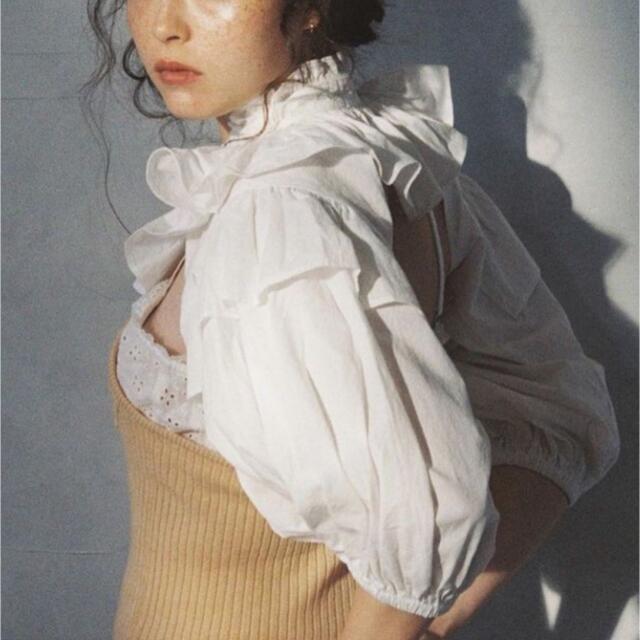 ナカマ様専用papier   holder blouse/white レディースのアクセサリー(つけ襟)の商品写真