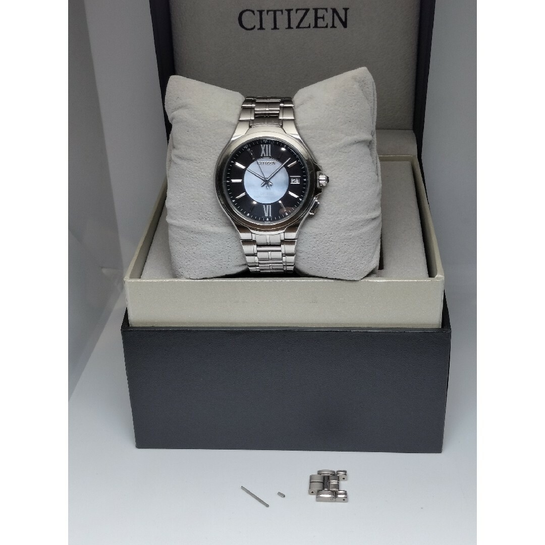 CITIZEN - 高級黒蝶貝 シチズン エクシード 電波ソーラー 軽量 CITIZEN - 高級黒蝶貝 シチズン エクシード 電波ソーラー 軽量