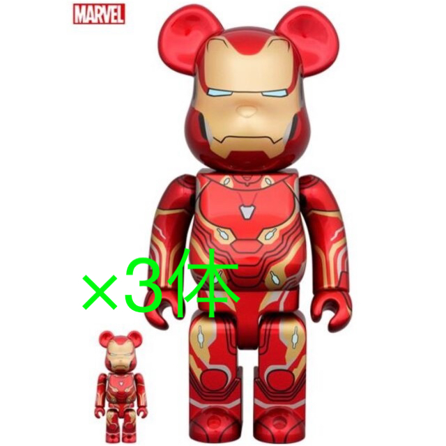 MEDICOM TOY(メディコムトイ)のBE@RBRICK IRON MAN MARK 50 100％ & 400％ エンタメ/ホビーのフィギュア(その他)の商品写真