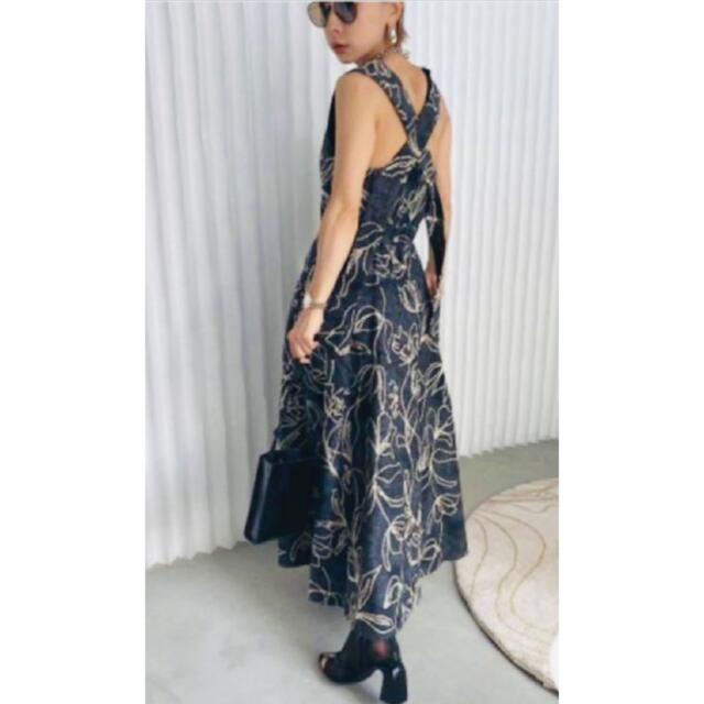 Ameri VINTAGE - AMERIDENIMLIKEFLOWERDRESSデニムフラワー Ameri VINTAGE - AMERIDENIMLIKEFLOWERDRESSデニムフラワー