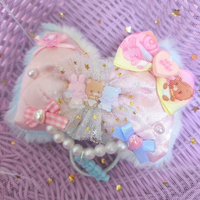 再販なし！コメント制♡ハンドメイド♡うさ耳ふわふわファーポニー②