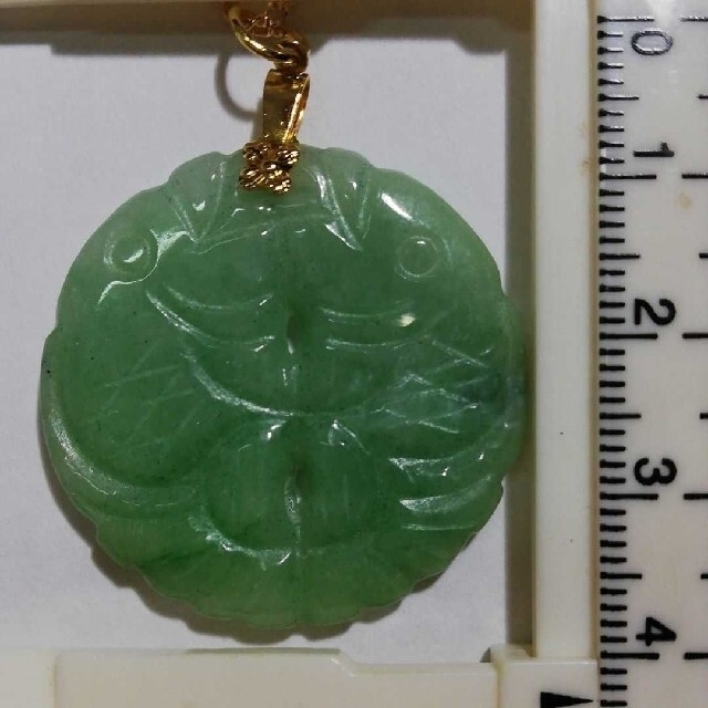 喜ばれる誕生日プレゼント 本翡翠 富貴花鳥 ネックレス 新品5417