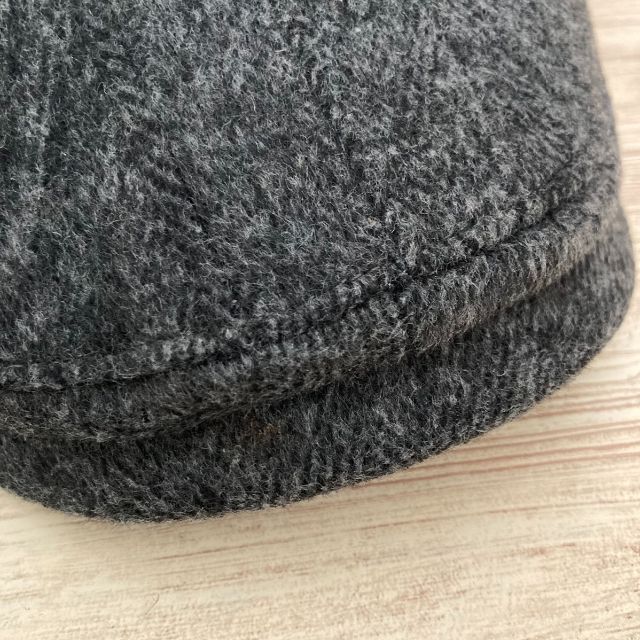 秋冬 ツイードハンチング帽子 ダークグレー メンズ シンプルの通販 by TNT316's shop｜ラクマ