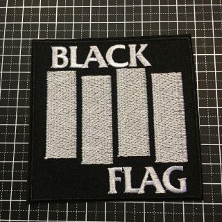 BLACK FLAG 刺繍ワッペン パンク クラスト ハードコア(ポップス/ロック(洋楽))