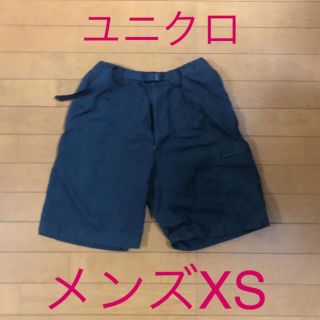 ユニクロ(UNIQLO)のサイズXS ユニクロ メンズ ハーフパンツ　ブラック　黒(ショートパンツ)