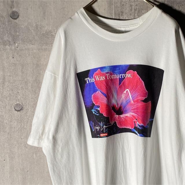 シュプリーム×ヨウジヤマモト Tシャツ プリント ホワイト XL tic