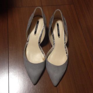 ザラ(ZARA)のZARA BASIC☆グレーパンプス☆新品(ハイヒール/パンプス)