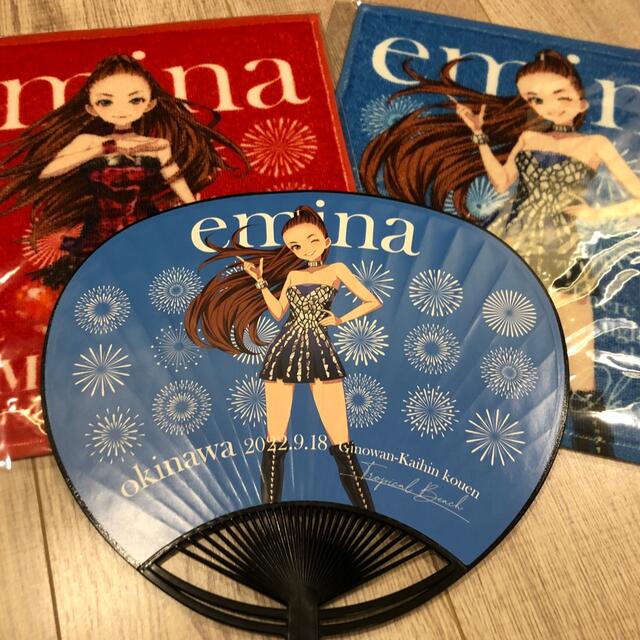 安室奈美恵 エミーナタオル２枚 うちわ１枚