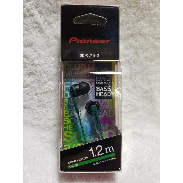 Pioneer(パイオニア)のパイオニア　イヤホン　SE-CL711-G　新品　　　未開封　❌値下げ スマホ/家電/カメラのオーディオ機器(ヘッドフォン/イヤフォン)の商品写真