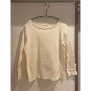 ユナイテッドアローズグリーンレーベルリラクシング(UNITED ARROWS green label relaxing)の【美品】ユナイテッドアローズ　白トップス(カットソー(長袖/七分))