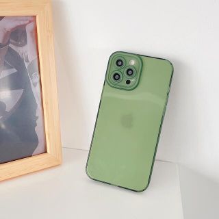 グリーン　シンプル　クリア　ブラック　ブラウン　iPhone11ケース(iPhoneケース)