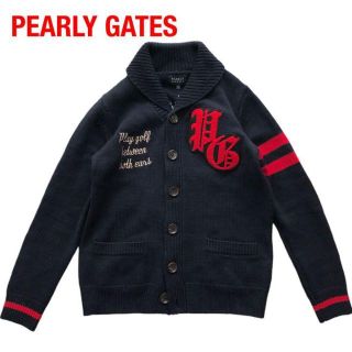 パーリーゲイツ(PEARLY GATES)のPEARLY GATESパーリーゲイツ　ニットカーディガン　サイズ4(カーディガン)