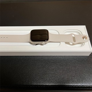 Apple Watch8 45mm スターライト　GPSモデル　ブラックバンド付
