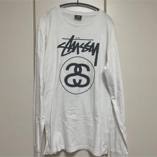 ステューシー(STUSSY)のstussy ロンT 白 ホワイト(Tシャツ/カットソー(七分/長袖))