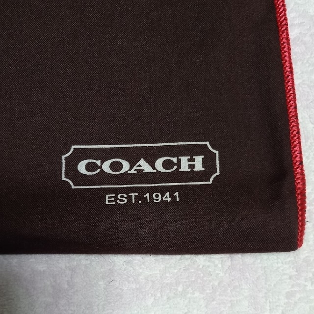 COACH　巾着型　保存袋 レディースのバッグ(ショップ袋)の商品写真