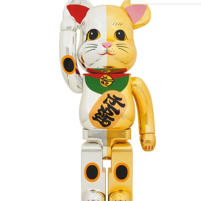 今ならほぼ即納！ BE@RBRICK ベアブリック 1000％ 金 銀×千万両 開運