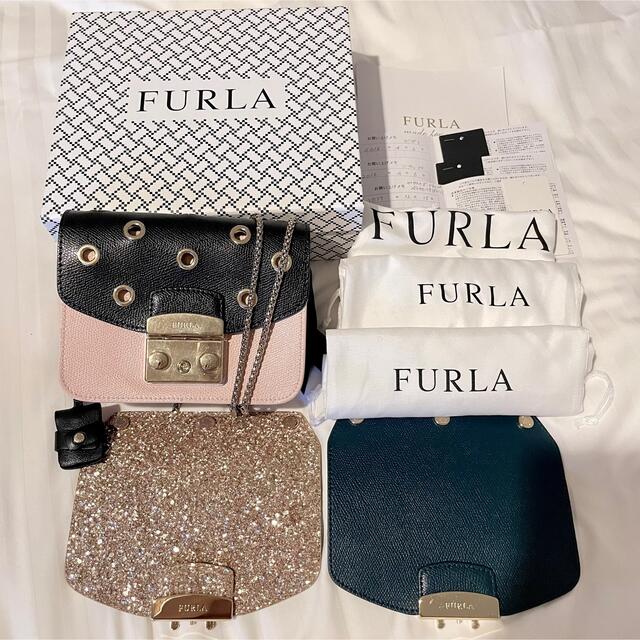 美品✨【FURLA】メトロポリス　カスタム　ショルダーバッグ　フラップ1枚付き