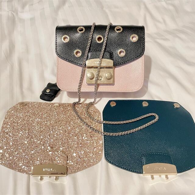 FURLAメトロポリス3wayカスタマイズフラップ付きチェーンショルダーバッグ