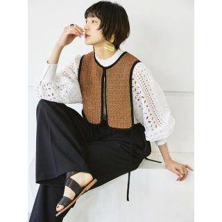 トゥデイフル(TODAYFUL)のtodayful  Cordyarn Piping Vest 今季新作　未使用(ベスト/ジレ)