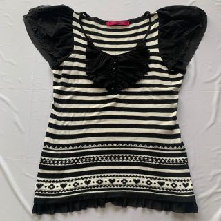 ドーリーガールバイアナスイ(DOLLY GIRL BY ANNA SUI)の＊DOLLYGIRLBYANNA SUIボーダートップス＊(Tシャツ(半袖/袖なし))