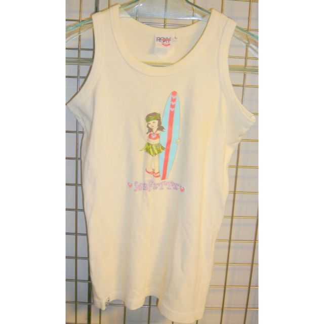 Roxy(ロキシー)のROXY ロキシーキャミソール 白　S　QUIKSILVER キッズ/ベビー/マタニティのキッズ服女の子用(90cm~)(Tシャツ/カットソー)の商品写真