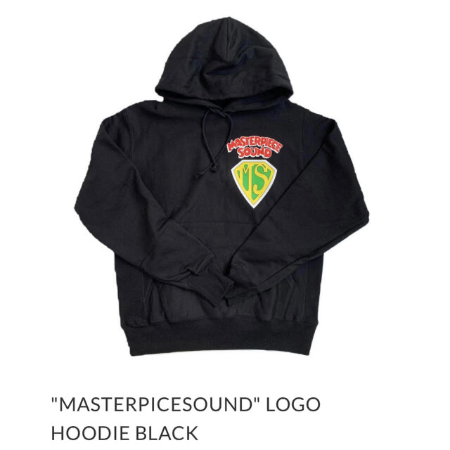 込MASTERPIECESOUND LOGO HOODIE BLACK XL