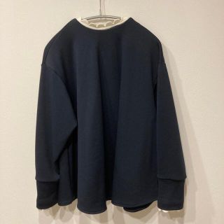 ella selectshop エラ　スカラッププルオーバー　ネイビー