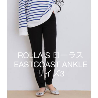 ローラズ(ROLLA'S)の【美品】ROLLA'S  EASTCOAST ANKLE ブラック　サイズ3(スキニーパンツ)
