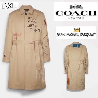 コーチ(COACH)の【値下げ不可！年末年始セール】コーチ　バスキア　ステンカラーコート　L/XL(ステンカラーコート)