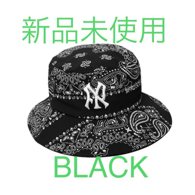 BLACKSIZEFR2GOLF Embroidery Logo Paisley Hat バケハ