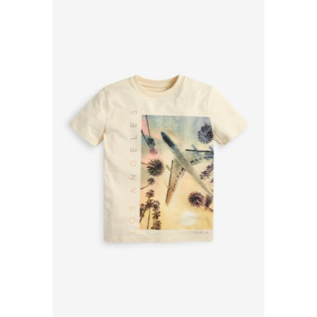 NEXT(ネクスト)のNEXT 半袖　プリントTシャツ　飛行機　100cm キッズ/ベビー/マタニティのキッズ服男の子用(90cm~)(Tシャツ/カットソー)の商品写真