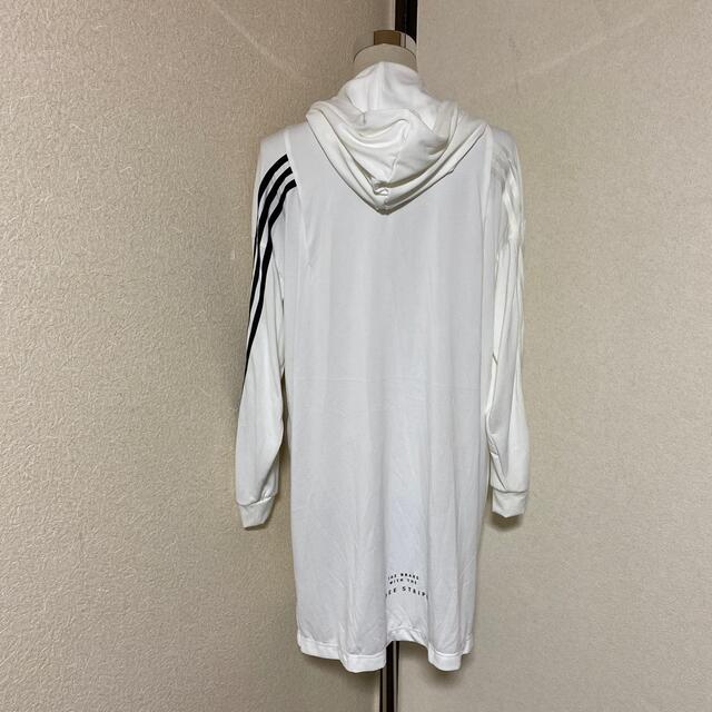 adidas(アディダス)のadidas アディダス　ロングカーディガン　オフホワイト　F レディースのトップス(カーディガン)の商品写真