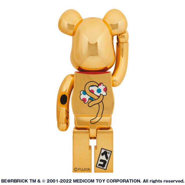 BE＠RBRICK 招き猫 ペコちゃん 金運 金メッキ 1000% エンタメ/ホビーのフィギュア(その他)の商品写真