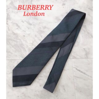 バーバリー(BURBERRY)の【Burberry】バーバリーロンドン/ネクタイ/ネイビー系/シルク(ネクタイ)